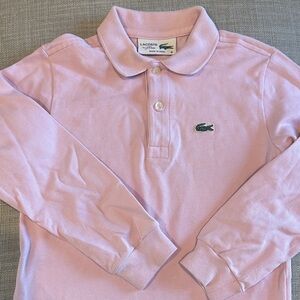 Lacoste Kids Light Pink Polo Shirt